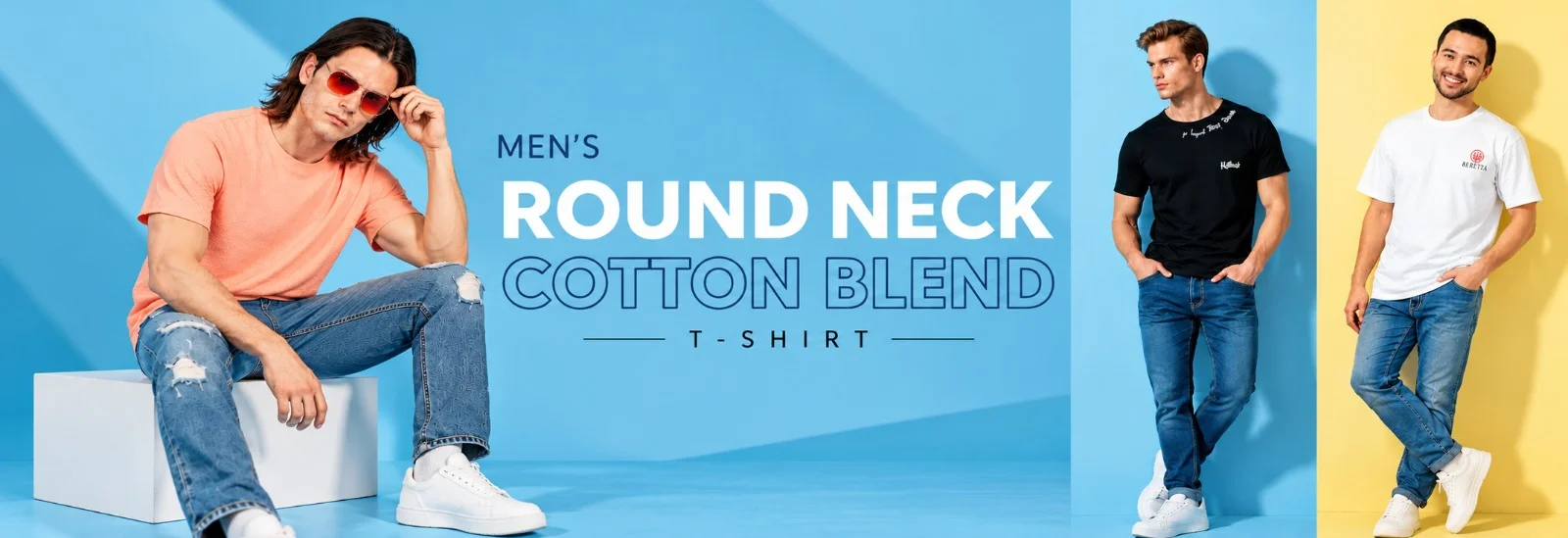 men t shirt round neck