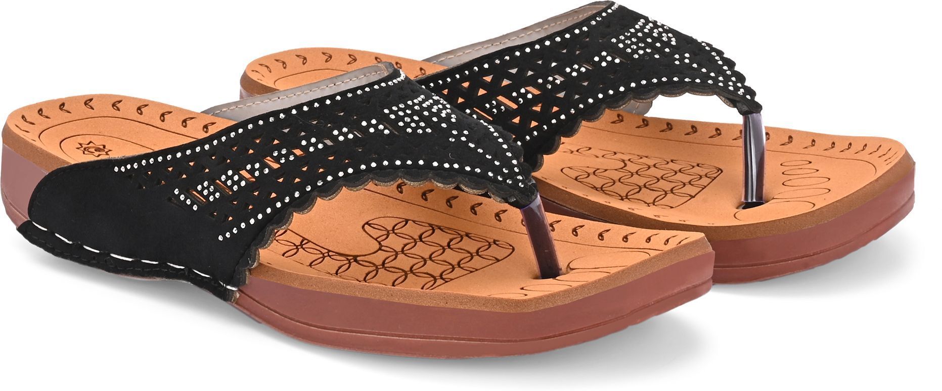 Slip-on Heels For Girls (Black)