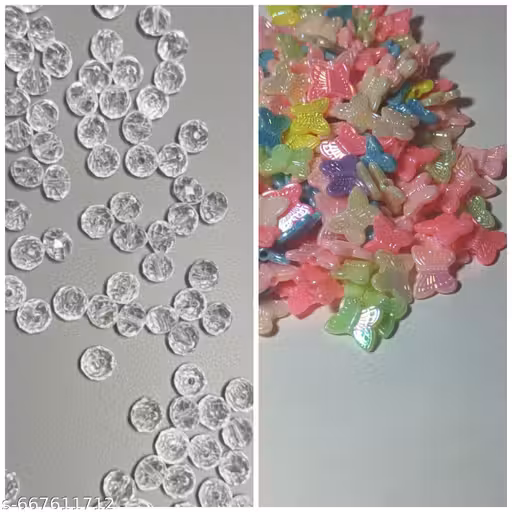 100+100 Psc beads,crystal moti Fancy,beads jewellery make art craft beads bracelet beads earrings,beads butterfly beads.