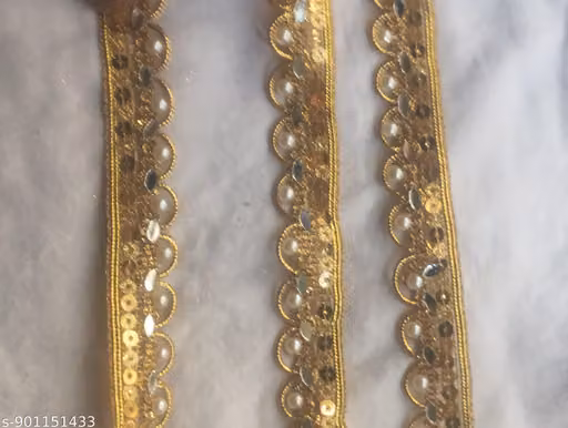 4 meter lace mirror, moti kork, blouse lace, design lace,suit lace, Saree lace, pears Lace.etc