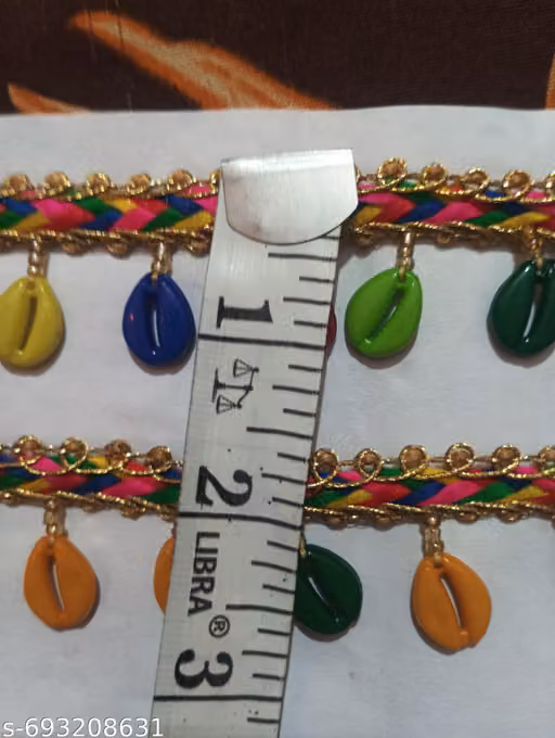 (4 meter) multi colour,lace blouse lace, art craft, pearl lace ,dupatta lace, suit lace, Saree lace,atc.