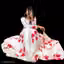 Women's stylish dgeesigner geortte full length fancy's gown kurti with dupatta sets