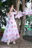 women ethnic full lengh designer heavy georgette gown kurti with dupatta set