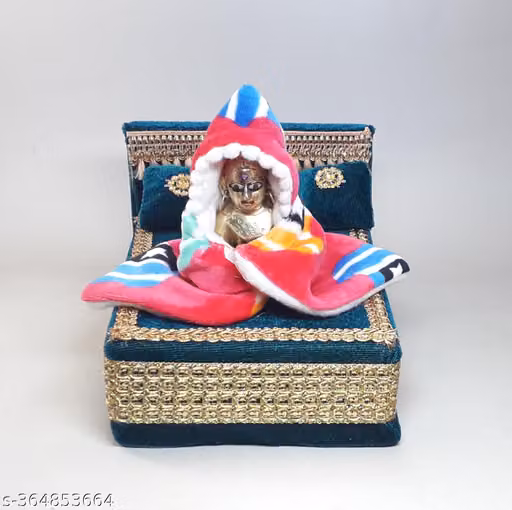 Thakurji Bed, Laddu Gopal ji Bed With Hoodi usable 2 to 3 no | RD Handicraft