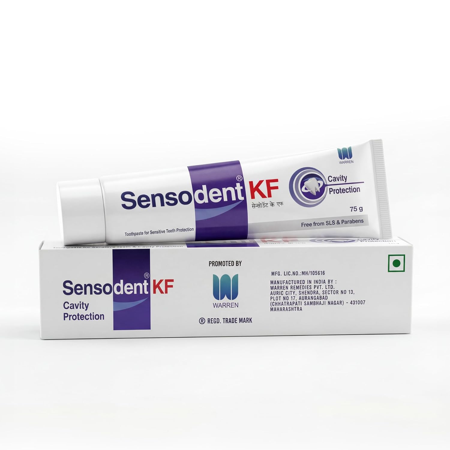Fluoride Toothpaste for Cavity Protection & Sensitivity Relief (75g x 3) Toothpaste (225 g, Pack of 3)