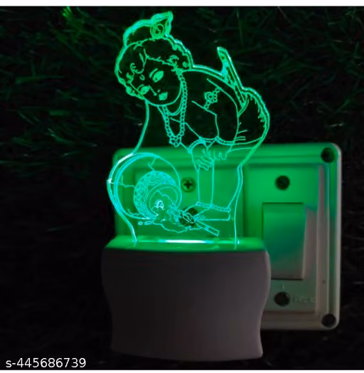 Kanha ji night lemp laddu Gopal ji wall lamp