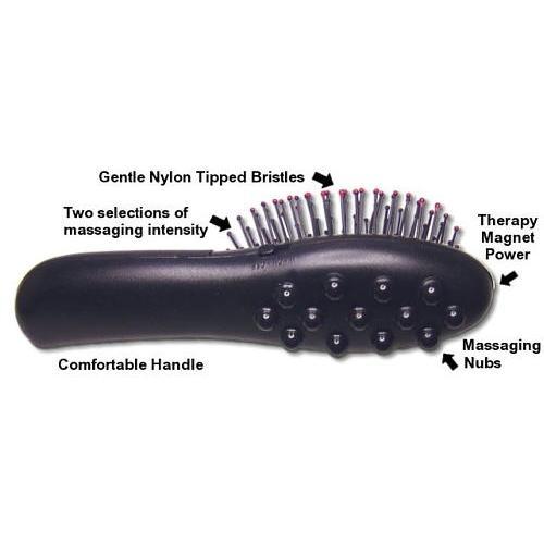 Electronic Head Massager With Hair Brush