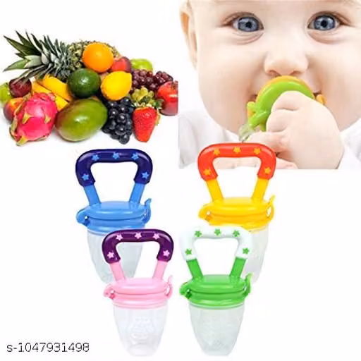 BPA Free Silicone Nipple Fresh Food Fruit Feeder Medium Flow Nipple (2 Pcs)