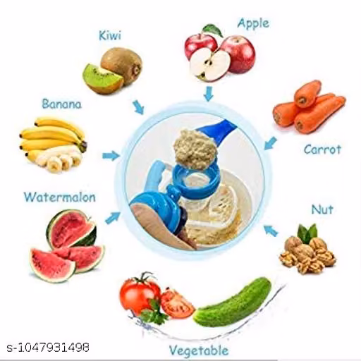 BPA Free Silicone Nipple Fresh Food Fruit Feeder Medium Flow Nipple (2 Pcs)