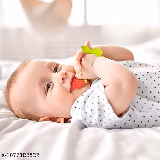 Baby Teether Pack of 2 | Safe Silicone Baby Teethers | Soft Teething Toy for Infants