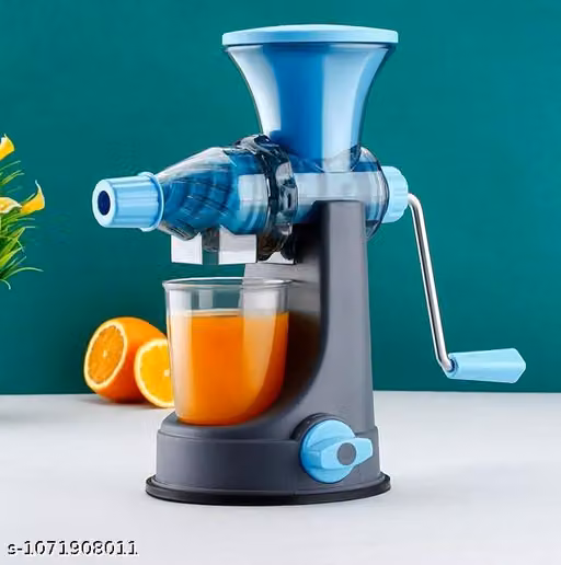Manual Hand Juicer for Fruits & Vegetables | Plastic Fruit Juice Extractor with Steel Handle