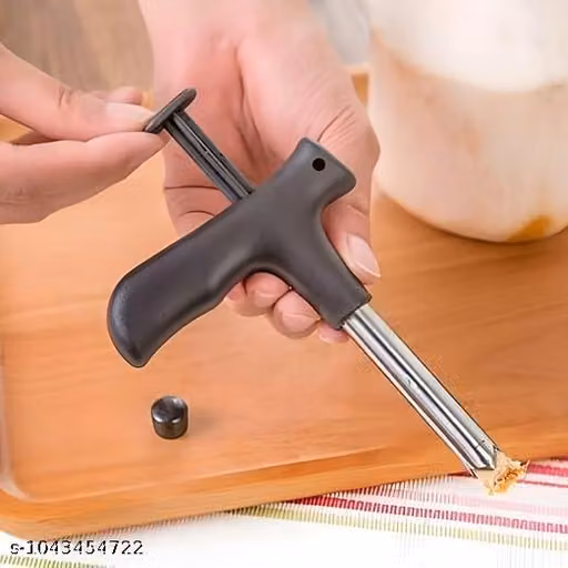 Steel Coconut Water Opener with Non Slip Handle ( Pake of 1, Black )