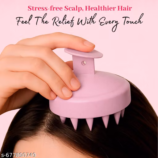 Head Massager, Scalp Massager, Scalp Massager For Hair Growth, Hair Massager, Hair Massager For Hair Growth, Hair Scalp Massager Brush, Hair Wash Brush, Head Scrubber, Hair Scalp Massager Shampoo Brush Marble Pink
