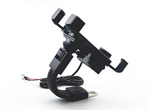Activa Mobile Holder at Rear Mirror| Motorcycle Mount Stand | Handlebar Clip Stand for Motorbike, Scooty for 4.8 to 7.6" Mobiles