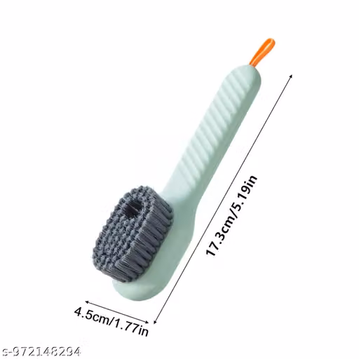Liquid Adding Soft Fur Cleaning Brush Multifunctional Shoe Brush Clothes Cleaning Tools Pack of 2
