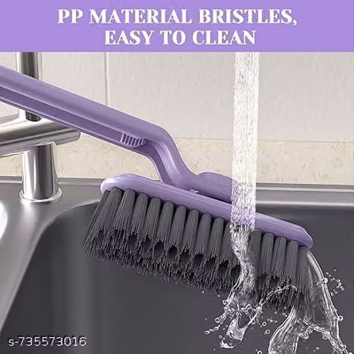 Multi-Function Bathroom Plastic Cleaning Brush,Tiles Cleaning Brush,Hard Bristle Rotating Crevice Gap Cleaning Brushes For Bathroom,Floor Cleaner Brush(Multi Colour)