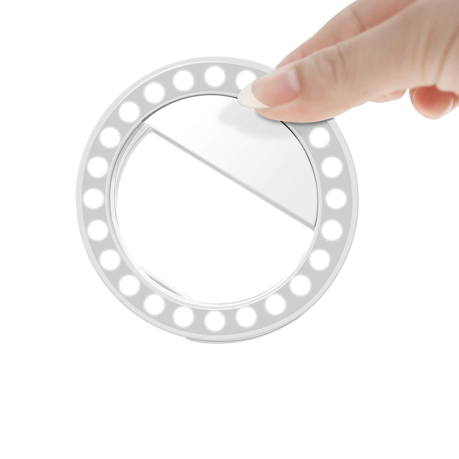 Selfie Enhancing Rechargeable Ring Light with 3 Level of Brightness for Photography Video Calling (Smart Phones Laptop Tablet) 36 LED