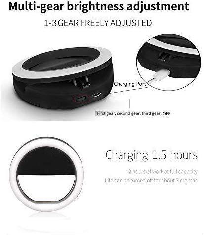 Selfie Enhancing Rechargeable Ring Light with 3 Level of Brightness for Photography Video Calling (Smart Phones Laptop Tablet) 36 LED