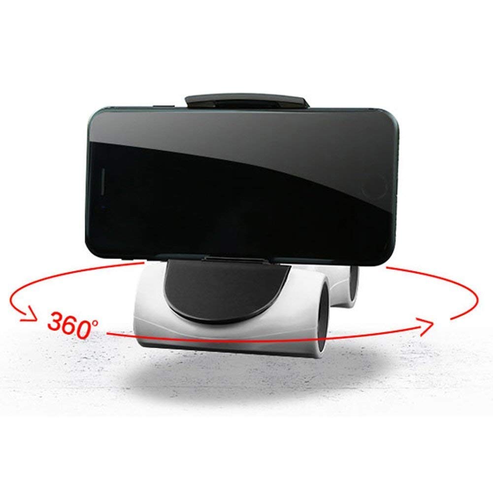 Car Shape 360-Degree Rotating Mobile Car Mount Holder Stand with Car Perfume, Windscreen, Dashboard and Table Desk with Double Grip Holder- Multi Color