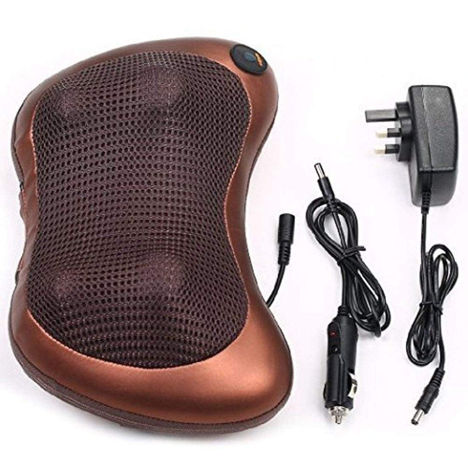 Car & Home Body Massage Pillow neck massager 2 in 1 Heating, Magnetic Massage cushion seat stress pain relief relax massage