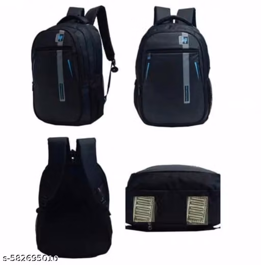 STYLISH BLACK LAPTOP BAG/BACKPACK FOR MEN WOMEN BOYS GIRLS/OFFICE SCHOOL COLLEGE TEENS & STUDENTS