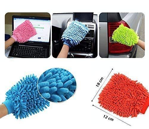 Microfiber Premium Wash Mitt Gloves Multipurpose House Car Glass LCD Cleaning