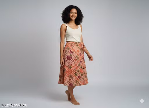 WRAP AROUND SKIRT (RED)