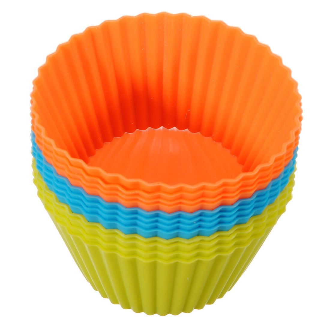 Silicone Cup Cake Moulds Round- 6 Pcs