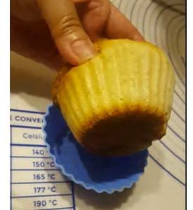 Silicone Cup Cake Moulds Round- 6 Pcs