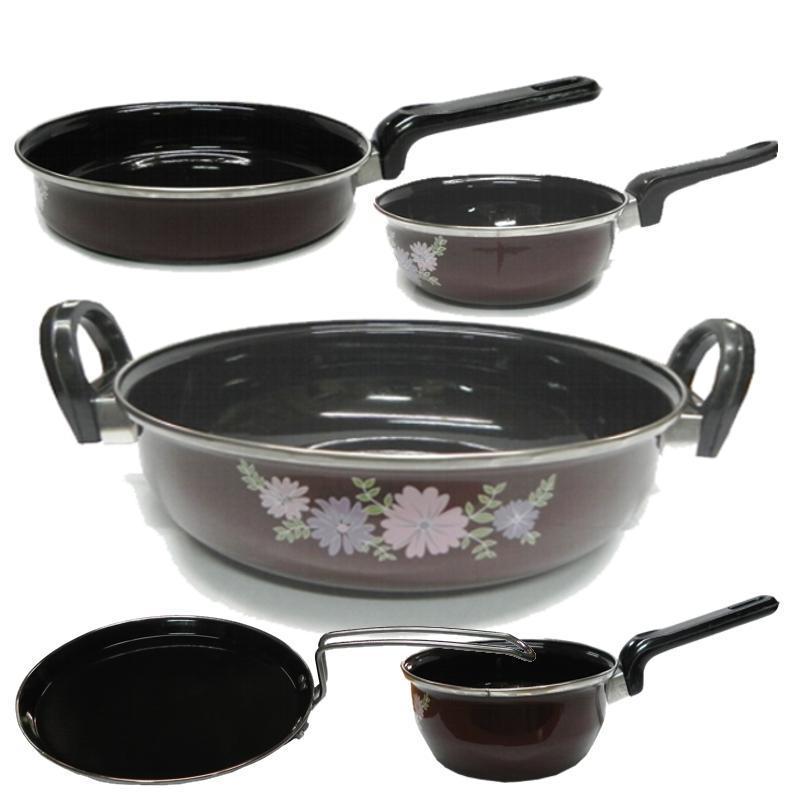 Nonstick Cook and Serve 5 pieces Gift Set - Enamelware Induction Friendly