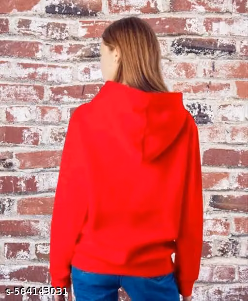 TWO CAT HOODIE-RB-WOMAN-RED