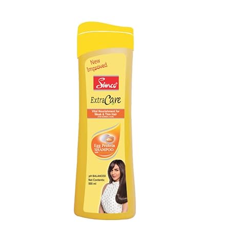 Simco Oxyveda Extra Care Egg Protein Hair Shampoo, 500 ml Pack Of 2