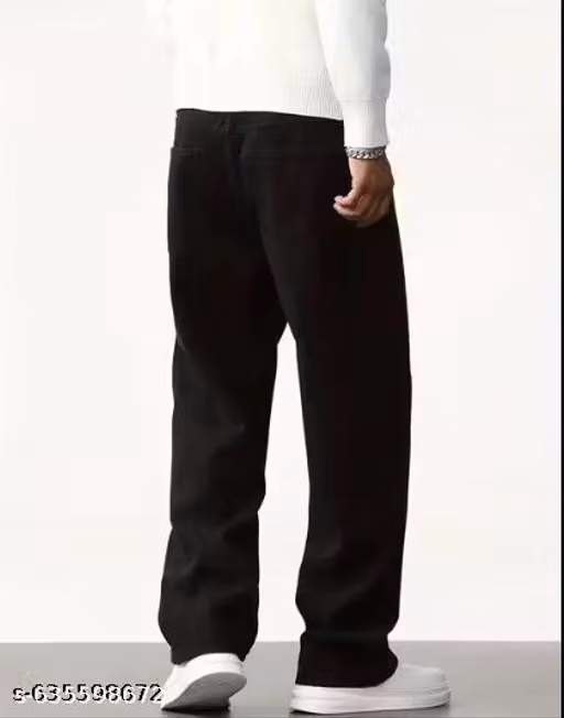 BLACK BAGGY STRIGHT FIT JEANS02