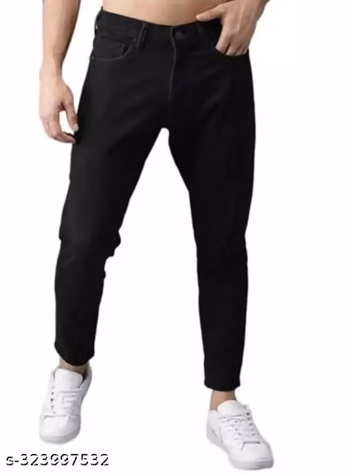 MONK BLACK PLAIN JEANS