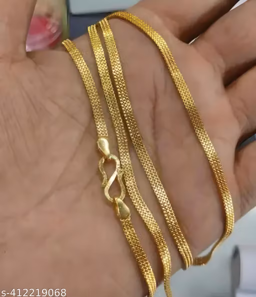 one gram real gold guaranteed look Gold Plated Traditional Fashion jewellery Chain for men and women