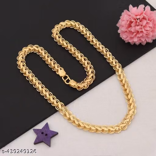 Forward Design High-Quality Gold Plated Chain for Men..(20 inches)