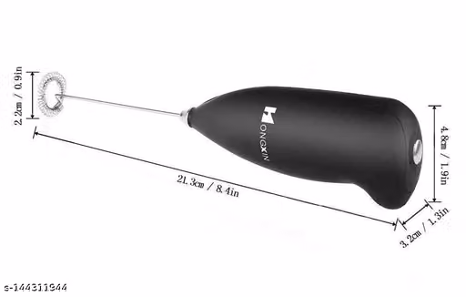 Electric Battery Operated Coffee Bitter Stainless Steel Mini Classic Sleek Design Hand Blender Mixer, Egg Beater, Coffee, Juice, Cappuccino, Lassi Blender