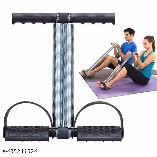 Double Spring Tummy & Waist Trimmer For Men And Women + Double Toning Tube Resistance Band for Workout + Tummy Twister For Ab Excercise, Core Strength, Waist reduction