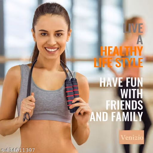 Skipping-Rope Jump Skipping Rope for Men, Women, Weight Loss, Kids, Girls, Children, Adult - Best in Fitness, Sports, Exercise, Workout