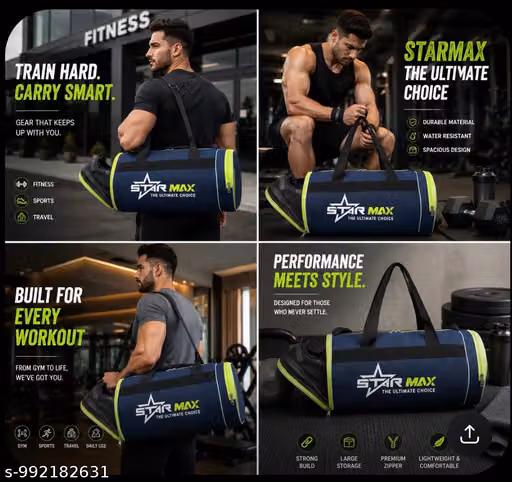 Starmax gym bag Fittness bag exercise bag travel bag lagguge bag duffel bag sports bag