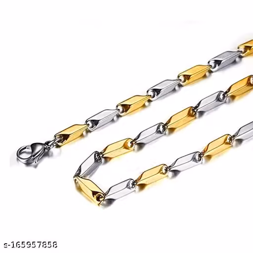 Stainless Steel Stylish 2mm Rice Chain Necklace for Men and Boys