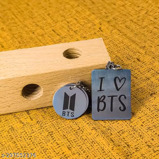 I Love BTS Kpop Pendant Necklace - Unisex Stainless Steel Kpop BTS Band Pendant for Men and Women