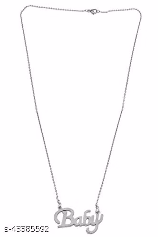 Baby Name Pendant Necklace for Women & Girls