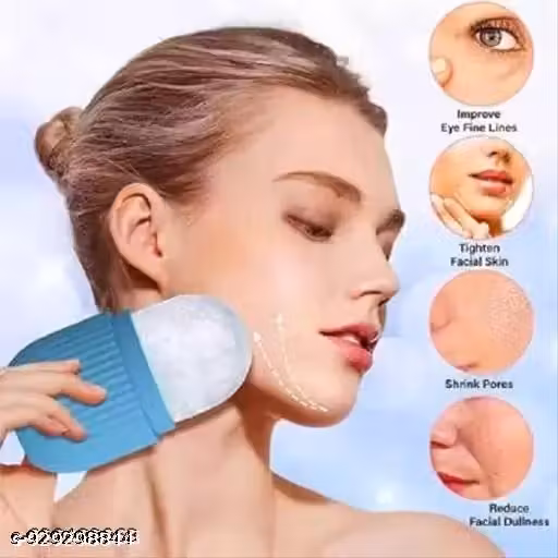 Purple Ice Roller for Face, Neck & Eyes – Cooling Skin Massager