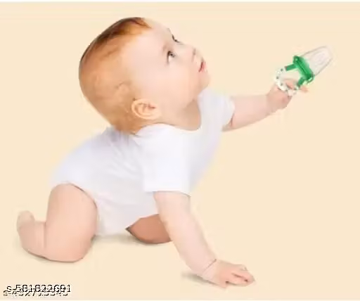 Baby Food & Fruit Feeder with Silicone Nipple – BPA Free, Pack of 2