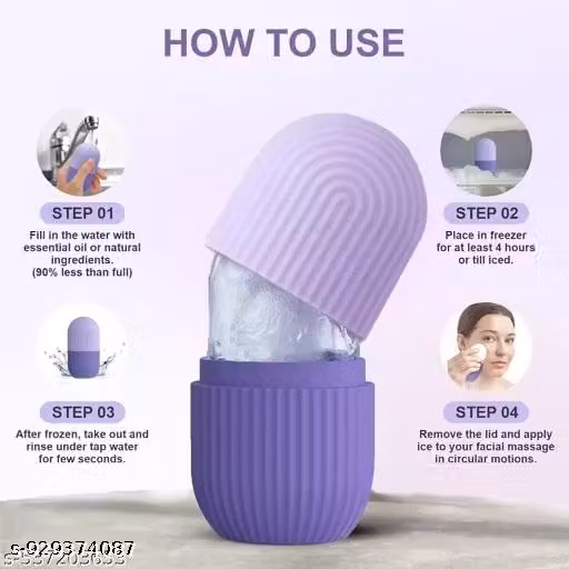 Face Ice Roller for Face & Eyes – Cooling Facial Beauty Massage Tool