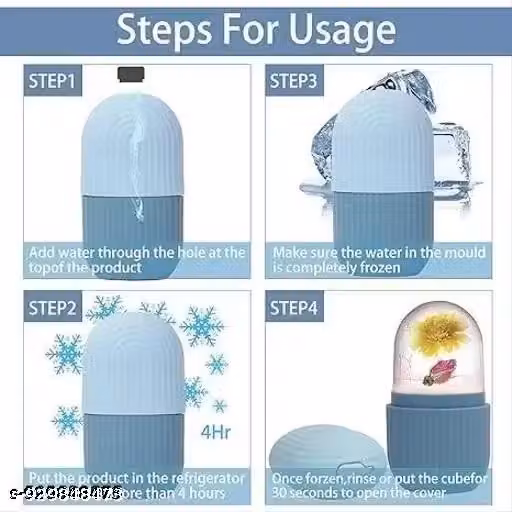 Ice Roller for Face, Eyes & Neck – Cooling Facial Massage Tool