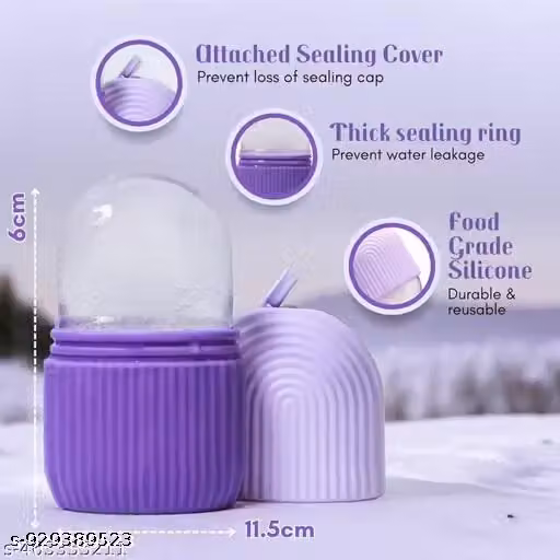 Ice Roller for Face & Eyes – Leakproof Cooling Skin Massager