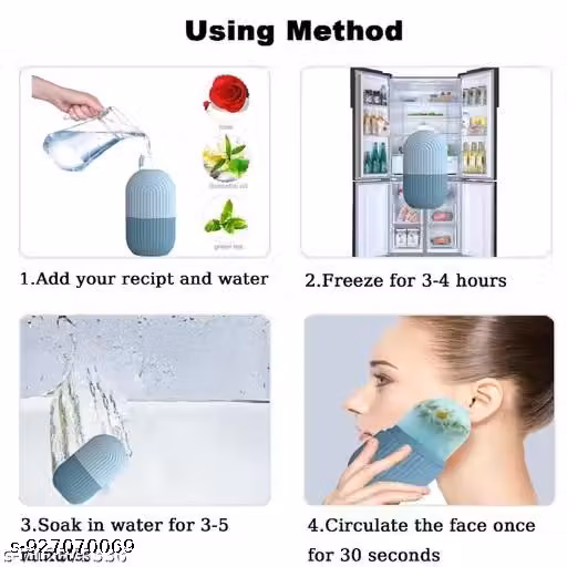 Ice Face Roller Combo – Cooling Facial Massage Tool, Pack of 2