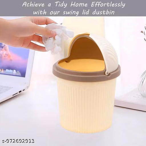 1.5 Litre Mini Dustbin with Lid – Compact Kitchen & Bathroom Waste Bin